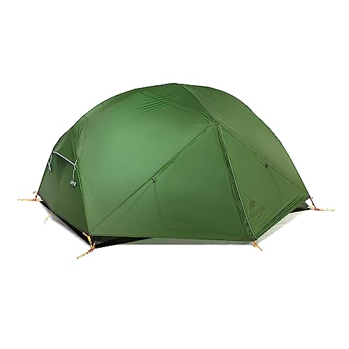 Naturehike Mongar 2 Person 3 Season Camping Tent Ultralight Backpacking Tent for Hiking Cycling 210T Polyester- Forest Green