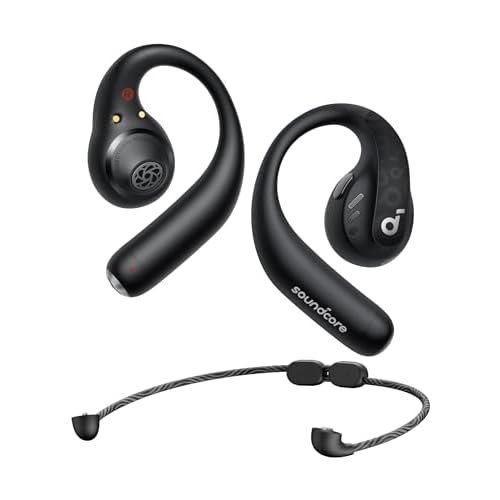 Soundcore by Anker AeroFit Pro Open-Ear Headphones, Ultra Comfort, Secure Fit, Ergonomic Design, Rich Sound with LDAC, Bluetooth 5.3, IP55 Water-Resis