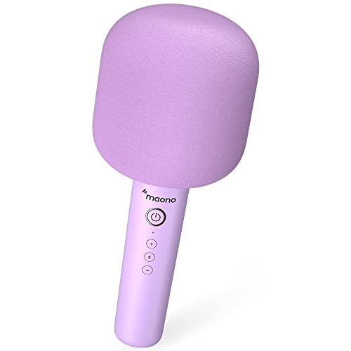 MAONO Wireless Bluetooth Karaoke Microphone, MKP100 3-in-1 Portable Handheld Mic Speaker Machine for Kids Smartphones,Computers, Gift to Family and Fr
