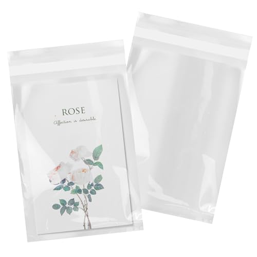 iMailer - 500 Pack - 5" x 7" Cellophane Bags Self Sealing - Resealable Clear Poly Cello Bags for A2 A4 A6 Cards & Envelopes, Bakery, Cookies, Treats 5