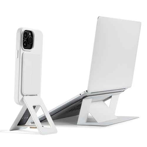 MOFT Phone Tripod Stand Misty Cove & Invisible Laptop Stand fits 13"+ Tablets & 15"+ Laptops Misty Cove