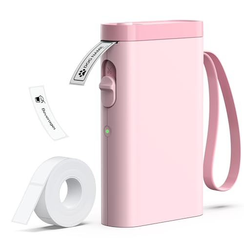 P21 Label Maker Machine with Tape, Bluetooth Label Printer Thermal Mini Label Makers with Built-in Cutter and Multiple Templates, Portable Printers fo