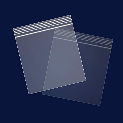 500 Count - 1.5" x 1.5", 2 Mil Clear Plastic Reclosable Zip Poly Bags with Resealable Lock Seal Zipper for Coins, Jewelry, Snacks, Seeds