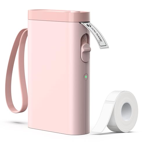P21 Label Maker Machine with Tape, Label Printer Thermal Mini Label Makers with Built-in Cutter and Multiple Templates, Portable Printers for School,