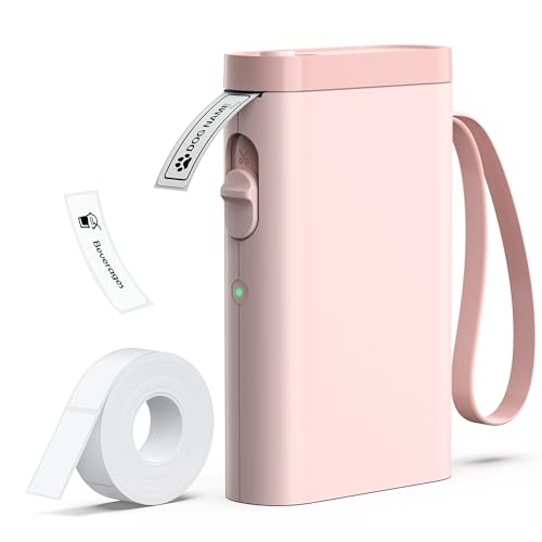 P21 Label Maker Machine with Tape, Label Printer Thermal Mini Label Makers with Built-in Cutter and Multiple Templates, Portable Printers for School,