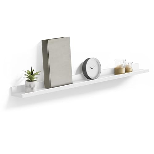 SONGMICS Floating Shelf, Wall Shelf Ledge 3.9 x 43.3 Inches with Front Edge, for Picture Frames, Books, Spice Jars, Living Room, Bathroom, Kitchen, Ea