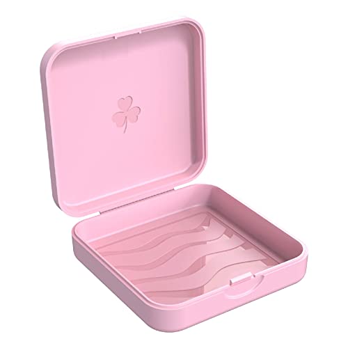 ARGOMAX Retainer Case, Aligner Case, 1 Piece Braces Box, Pink Orthodontic Box (Suitable for Invisible Braces, Aligner Removal Tool, Aligner Chewies, O
