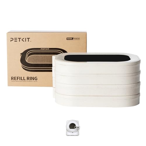 PETKIT Trash Bag Refill Rings for Purobot Ultra Auto-Packing Self-Cleaning Cat Litter Box, Leak-Proof Replacement Waste Bags, Long-Lasting Trash Bags
