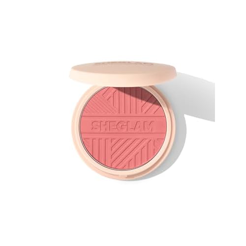 SHEGLAM Divine Flush Matte Blush Powder - Highly Pigmented, Non-Fading, Long Lasting, Lightweight Natural Blush for Face Makeup High & Dry 0.28 Ounce