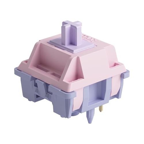 Akko Silent Switch für Mechanische Tastatur, Linear Switches, 5 Pin 50gf, 17mm Feder, MX Tastenschalter für DIY Gaming Kit, Ton Verringern, für Ein