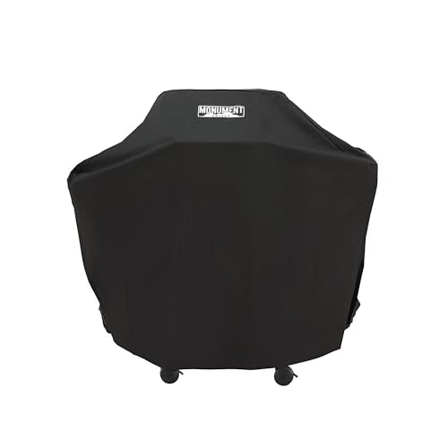 Monument Grills 98472 2-Burner Patio Grill Cover for Grill Model 14633, 14633B, Mesa200S, Mesa220, Mesa200B, Mesa200R, Mesa200G (Shelves Folded) 46-in
