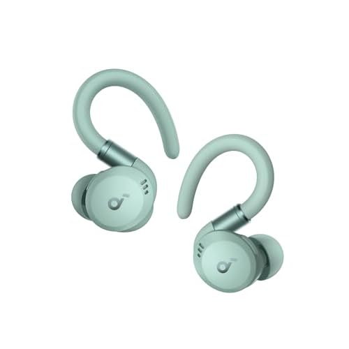 Soundcore Sport X20 by Anker, True-Wireless Workout Earbuds, Rotatable and Extendable Ear Hooks, Noise Cancelling, Deep Bass, IP68 Waterproof, Sweatpr