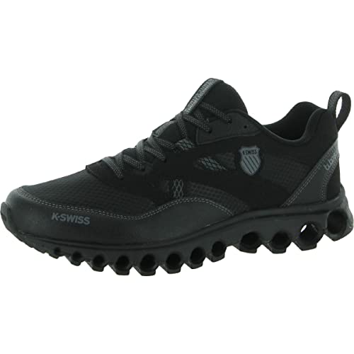 K-Swiss Men's Tubes 200 Trail Running Shoe 8 Black-Black