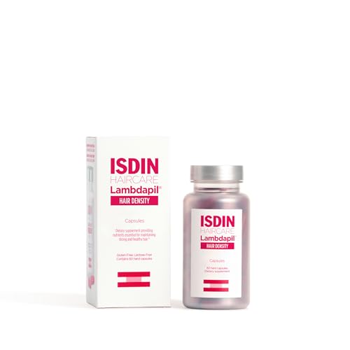 ISDIN Lambdapil Hair Density Capsules: Hair Thickening Vitamin Capsules for Thinning Hair 60 Count (Pack of 1)
