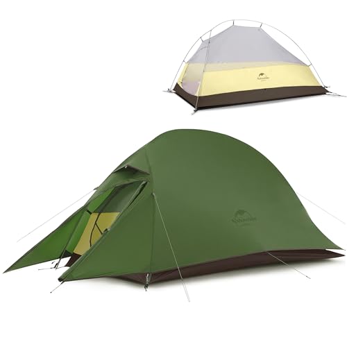 Naturehike Cloud-Up 1 Person Tent, Lightweight Backpacking Tents for One Man, Waterproof Ultralight One Person Tent for Camping Hiking Backpacking For