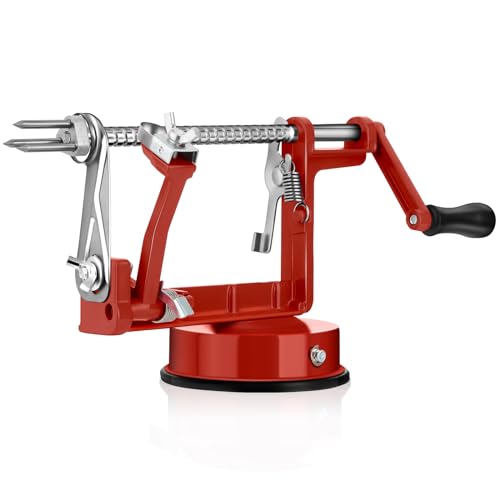 Apple Peeler Corer,Apple Slicer With Stainless Steel Blades,Fruit Cutter Machine, Convenient and Funny, Creative Kitchen Tool Gift for Baking Lover（