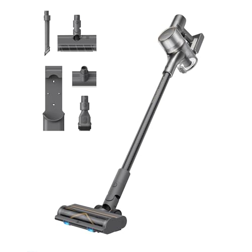 dreame R20 Cordless Vacuum Cleaner with Dual Brush Head, Smart Stick Handheld Vacuum, Powerful Rechargeable Vacuum Cleaner, 90 Mins Max Runtime, Perfe