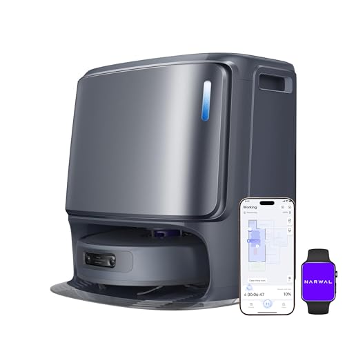 NARWAL Freo Z Ultra Robot Aspirapolvere e Lavapavimenti con Doppi Chip AI e Twin AI Dodge, Evitamento degli ostacoli AI Ultra-Preciso, Aspirazione 120