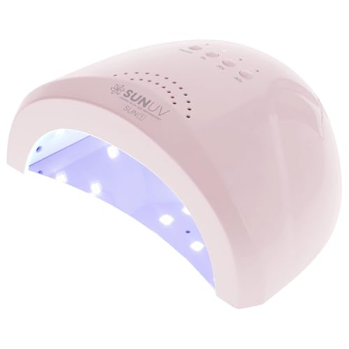 SUNUV UV Light for Gel Nails, UV Dryer for Gel Polish with 3 Timer Settings Professional LED Nail Lamp Art Tools Auto Sensor SUNone Pink Baby Pink