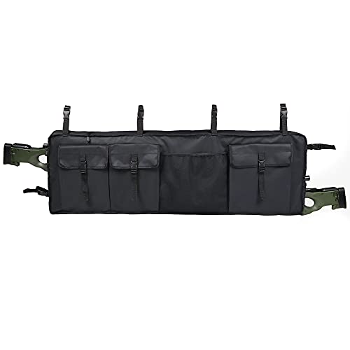 MYDAYS Double Gun Rack for UTV,Improve Style Gun Carrier Rifle Case Rear Storage Bag Roll Cage Cargo Organizer for 2 Guns Black1