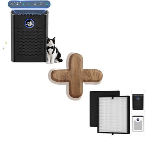 ZQA-8000A Air Purifierfor + 2 Pack Filters Home Large Room up to 2200 ft², VNIUP H14 True HEPA Air Purifier for Bedroom, PM 2.5 Display Air Quality S