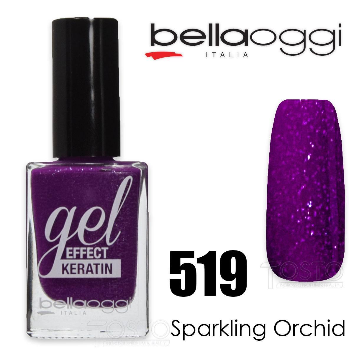 Gel effect keratin gel effect nail polish with keratin 519