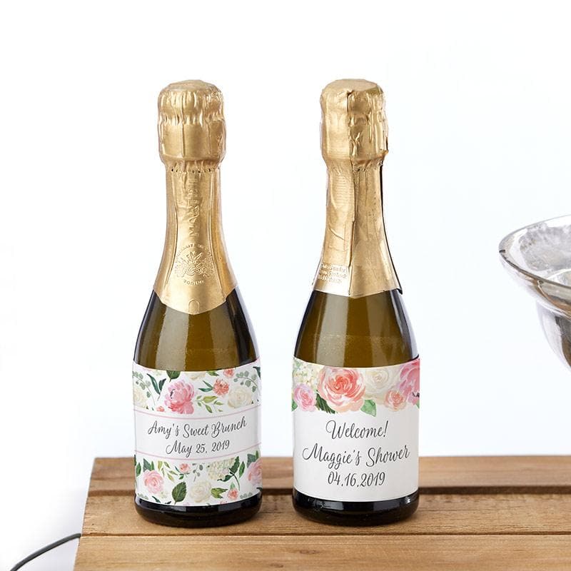 Personalized Brunch Mini Wine Bottle Labels