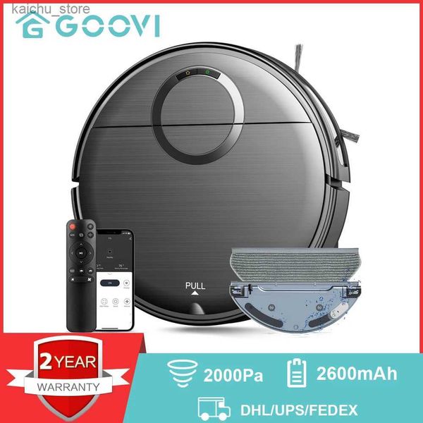 Robot Vacuum Cleaners GOOVI T7s Robot Vacuum Cleaner 2000Pa Strong Suction 2600mAh Battery 3in1 Mopping Sweeping Suction Smart Home Support