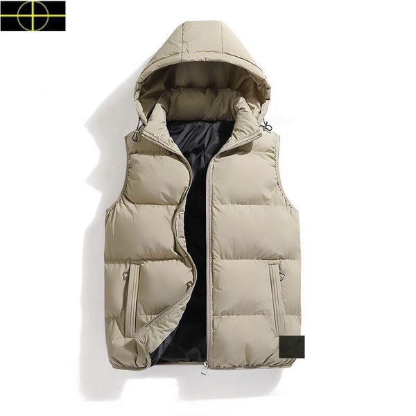 stone jacket Down Jackets Winter Designer Parka Vest Women Mens Parka coat White Duck Down Ladies Jacket Hood Collar Warm Outer