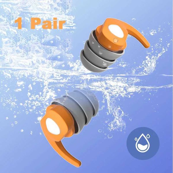 Triple Noise Canceling Earplug Anti-noise Silicone Earplugs Adult Reusable Anti-noise Ear Plug For Sleeping Swimming ComfortableT250117