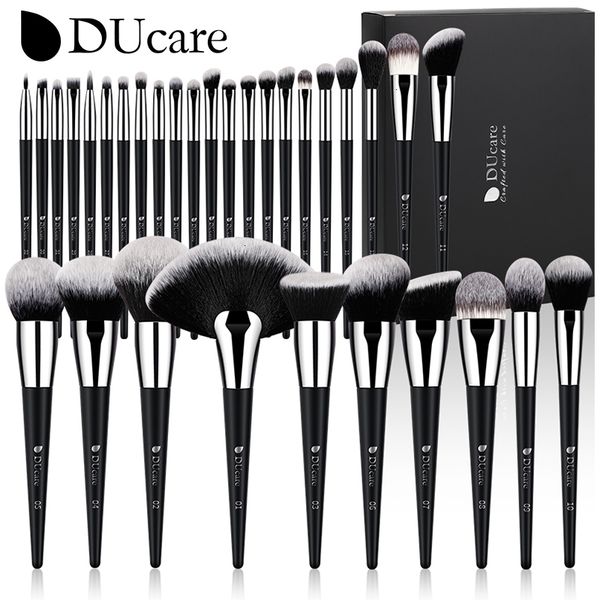 Makeup Tools DUcare Professional Makeup Brush Set 10-32Pc Brushes makeup kit Synthetic Hair Foundation Power Eyeshadows Blending Beauty Tool