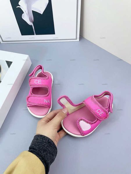 Popular toddler sandal Letter printing baby shoes Size 21-28 Box Packaging designer Kids shoe high-quality infant walking shoe