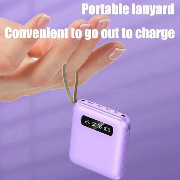 Cell Phone Power Banks 30000mAh Power Bank Fast Charge Large Capacity Portable PowerBank 4 in1 Cable For iPhone Samsung 2024 NEWCL240808 CL2