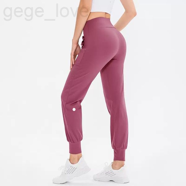 Yoga Women Ninth Pants Running Fitness Joggers Soft High Waist Elastic Womens Jogging Pants 4 Colors L5224 2025