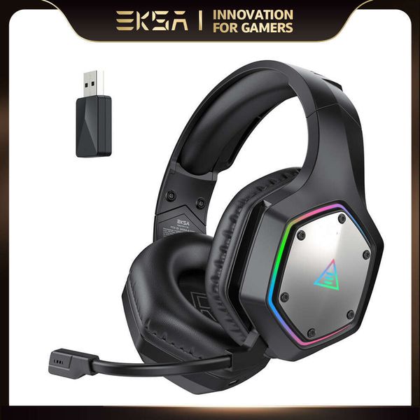EA 2.4GHz Wireless Headphones E1000 WT 7.1 Surround Wired Gaming Headset Gamer with ENC Mic Low Latency for PC-PS4-PS5-Xbox
