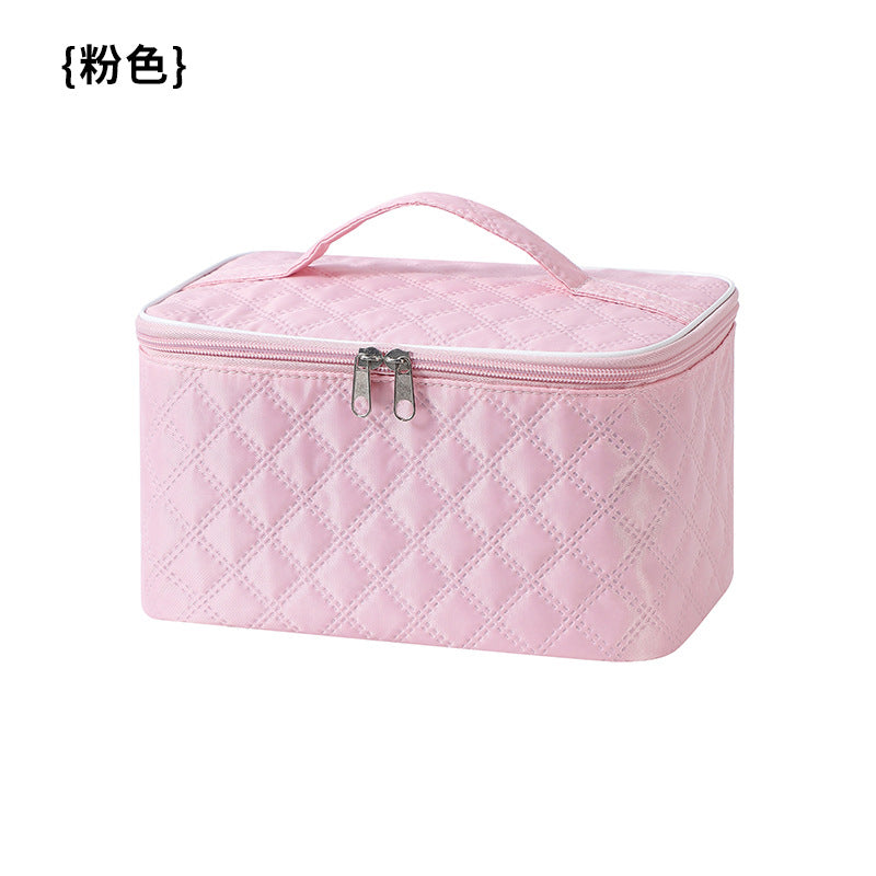 N275-A3 ins style rhombus skin care cosmetic bag portable large capacity high value travel wash waterproof storage bag