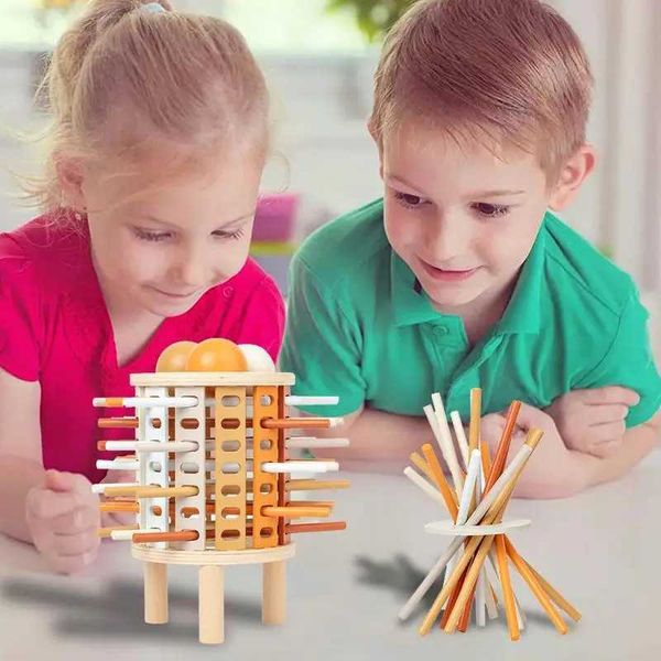 Sorting Nesting Stacking toys Wooden Blocks Stacking Game Tower Toy For Safe Play Educational Family Games Stacking Fun For Children Boys Gi