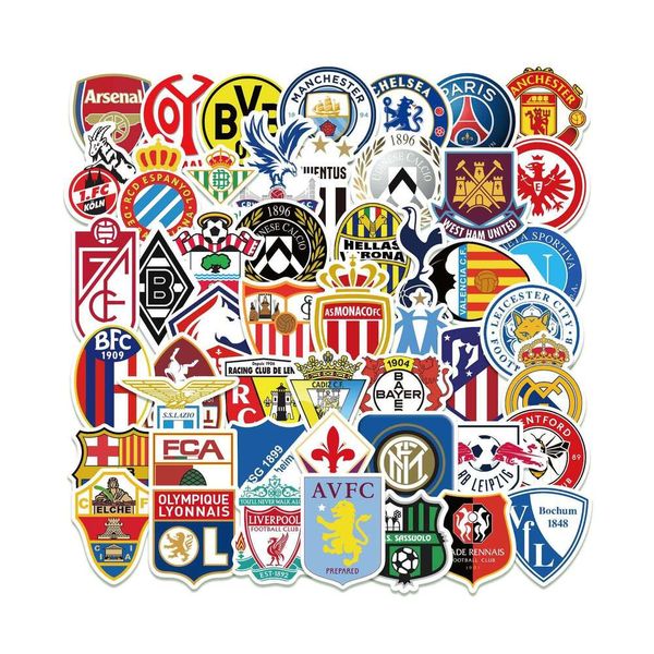 50 team personalized graffiti decoration stickerscar computer refrigerator avatarsAmerican football stickers