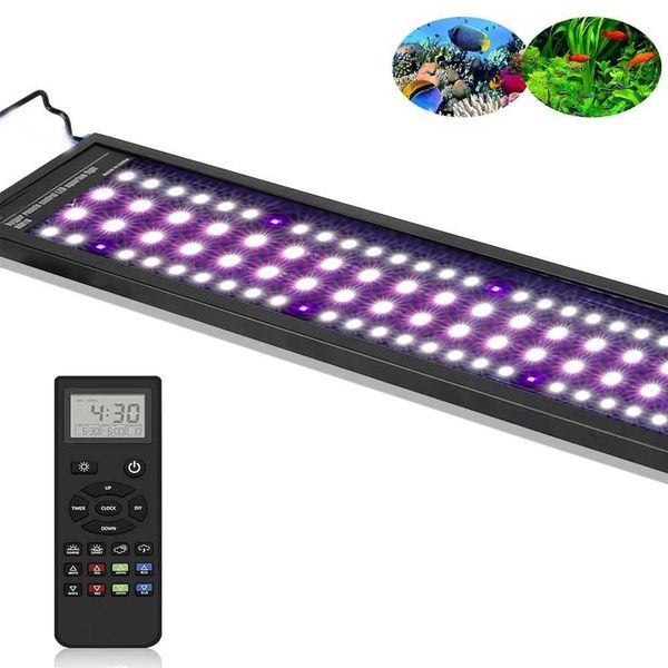 Advanced Remote Control Aquarium Light Customizable Full Spectrum Fish Tank LED with DIY Default Weather Mode Freshwater Planted Z250205