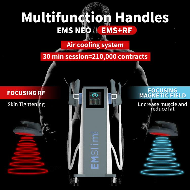 2023 HI EMT RF 2-4 handles Cushion Emslim NEO EMS Sculpt sculpting slimming Machine body Shaping Build muscle Beauty equipment make slim and stonger