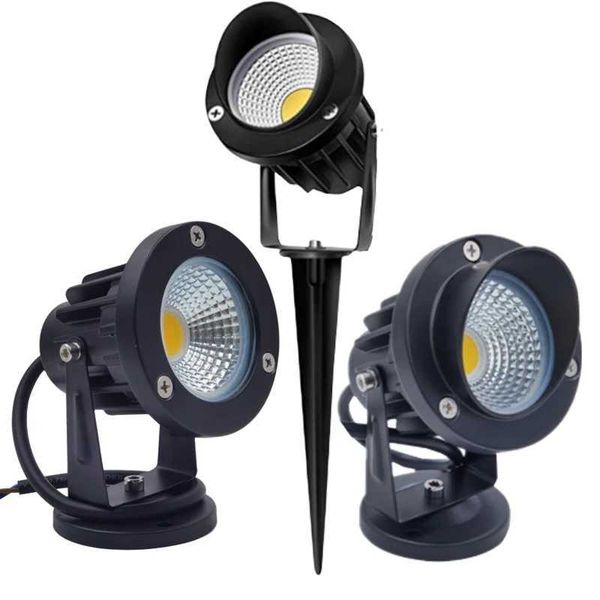 LED COB Garden Light 7W 5W 10W Outdoor Peak Lawn Light Waterproof LED Garden Light Road Spotlight AC110V 220V DC12V X241102