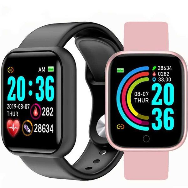 Passo real Conde de moda Sports Sports Watch Tracker Sports Sports Android iOS Smart Bracelet Mens Watch impermeabilizada Y250110