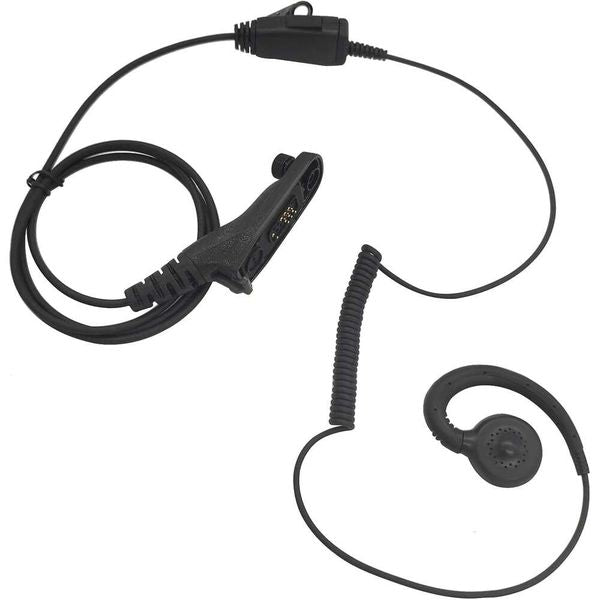 C Shape Swivel 6000 Earpiece and Mic Headset Headphone with Ptt Ear Piece Earphone Connection for Motorola APX 7000 8000 apx4000 apx6000 apx