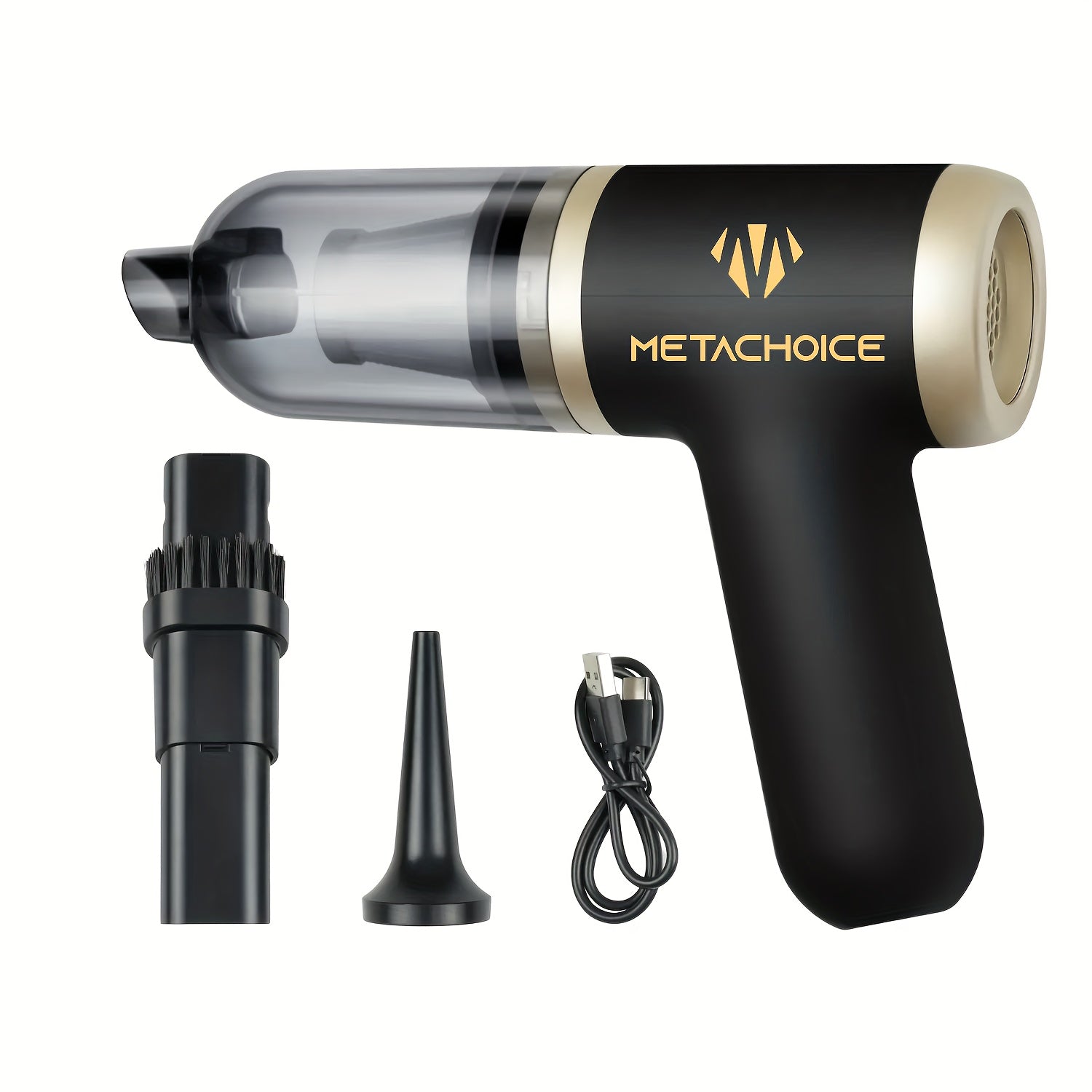 TEMU 12kpa Powerful Cordless Vacuum Cleaner Handheld For Car Office Portable Usb Rechargeable Small Mini Decorations Dust Multi-nozzle All-purpose