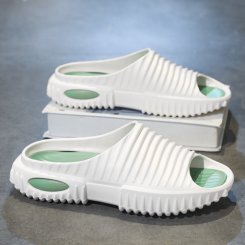 Fashion Men Slippers Indoor Outdoor Sandals Beach Soft Sole Slides Design Men Casual Shoes Flip-flops Non-slip Home Slippers