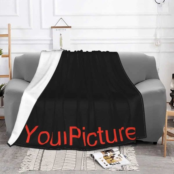 Blankets Your Picture Blanket Cover Coral Fleece Plush Customized DIY Print on Demand Dropshipping Warm Throw Blankets for Bed Bedspread