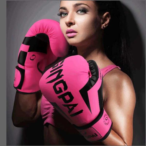 6oz 10oz 12oz Men women Boxing Gloves breathab fitn Punch bag glove kick boxing MMA glove Muay Thai kicking mitts ProtectoXJ241028