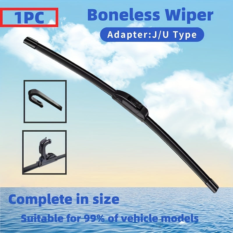 TEMU Universal Hook Type Wiper Blades For , In Sizes 14" To 26" For Car Windshields.