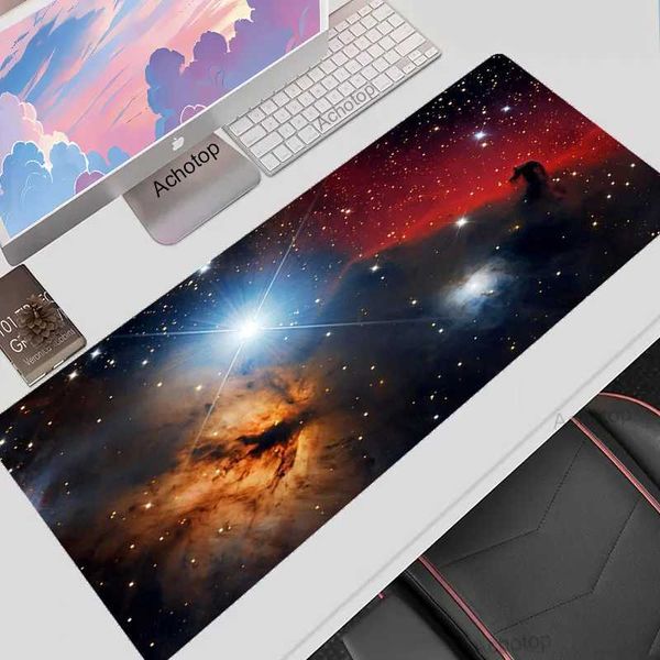 Mouse Pads Wrist Rests Star Space Mat Mousepad Gamer Office Mat Mouse Pad XXL Gaming Room Accessories Desk Mat Art Keyboard Mat 100x55 Mause