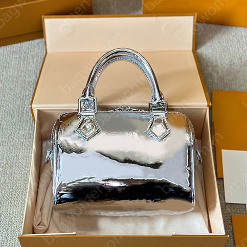 Pillow Bag Luxury Bag Hobo Shoulder Bag Designer Bags For Women High Quality Lacquer Material Cowhide Leather Lady Handbag Underarm Bag Zipper Open